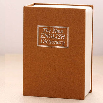 Mini Dictionary Safe Box Book Secret Security Lock Cash Money Coin Storage Jewellery key Locker(Yellow) - Safety Box by PMC TechLife | Online Shopping South Africa | PMC TechLife