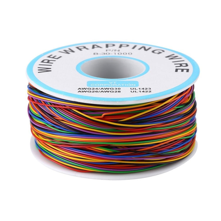 8 Colors 30AWG Wire Tinned Copper Solid PVC Insulation Wrapping Wire - Welding Wire by PMC TechLife | Online Shopping South Africa | PMC TechLife