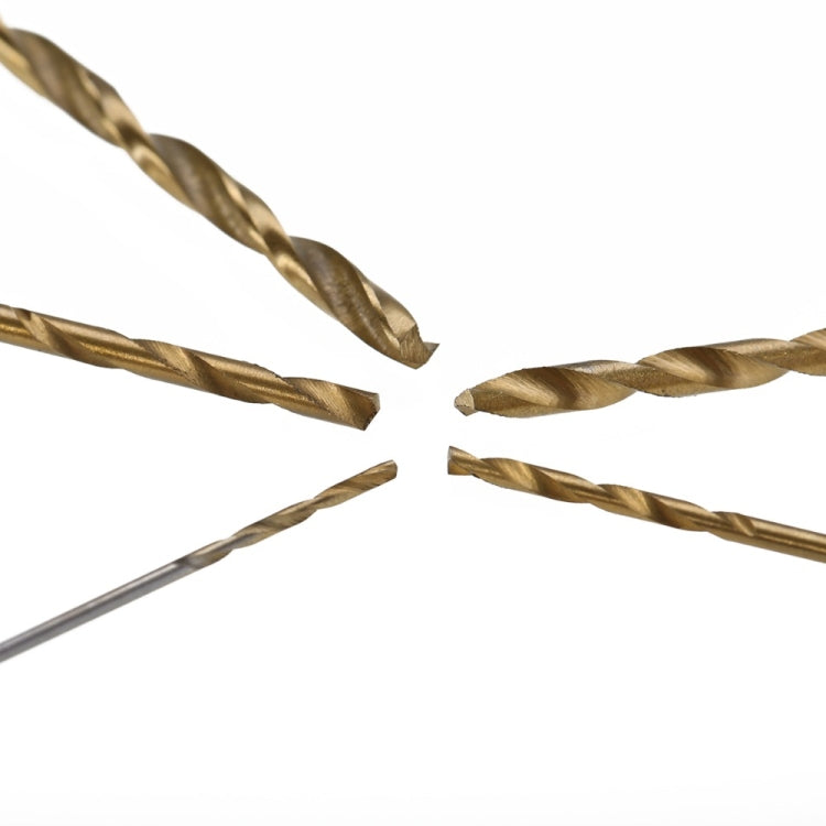 50 PCS/Set Titanium Coated Drill Bits High Speed Steel Drill Bit Set Power Drilling Tools - Drill & Drill Bits by PMC TechLife | Online Shopping South Africa | PMC TechLife