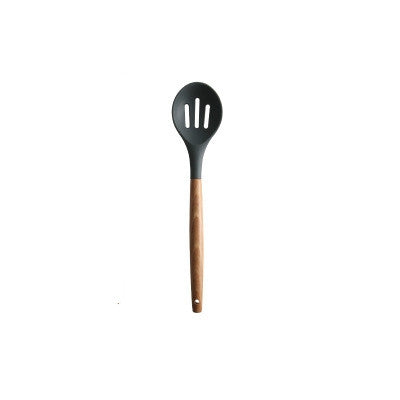 Silicone Wood Handle Spatula Heat-resistant Soup Spoon Non-stick Special Cooking Shovel Kitchen Tools Colander Spoon - free shipping - PMC TechLife - Order now!