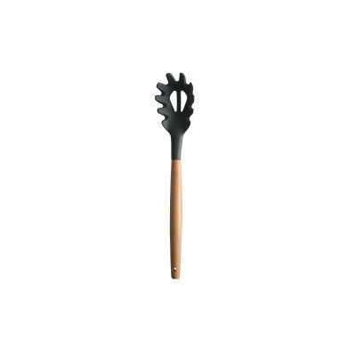 Silicone Wood Handle Spatula Heat-resistant Soup Spoon Non-stick Special Cooking Shovel Kitchen Tools Draging Spoon - Cutlery Sets by PMC TechLife | Online Shopping South Africa | PMC TechLife