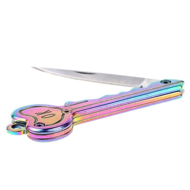 Mini Key Knife Camp Outdoor Keyring Ring Keychain Fold Self Defense Security Multi Tool(Gold) - Self-defense Protection by PMC TechLife | Online Shopping South Africa | PMC TechLife