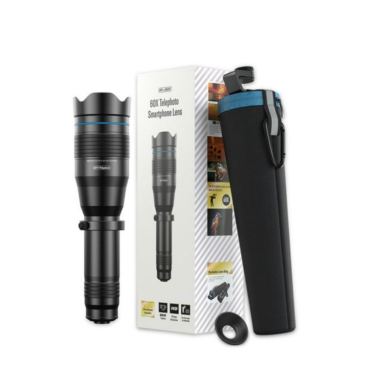 APEXEL APL-JS60XJJ09 All Metal 60X HD External Magnifying Telescope Universal Telephoto Mobile Phone Lens - free shipping - PMC TechLife - Order now!