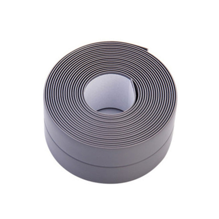 Durable PVC Material Waterproof Mold Proof Adhesive Tape  Kitchen Bathroom Wall Sealing Tape, Width:3.8cm x 3.2m(Grey) - Adhesives & Sealers by PMC TechLife | Online Shopping South Africa | PMC TechLife | Buy Now Pay Later Mobicred