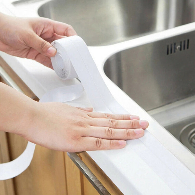 Durable PVC Material Waterproof Mold Proof Adhesive Tape  Kitchen Bathroom Wall Sealing Tape, Width:3.8cm x 3.2m(Brown) - Adhesives & Sealers by PMC TechLife | Online Shopping South Africa | PMC TechLife