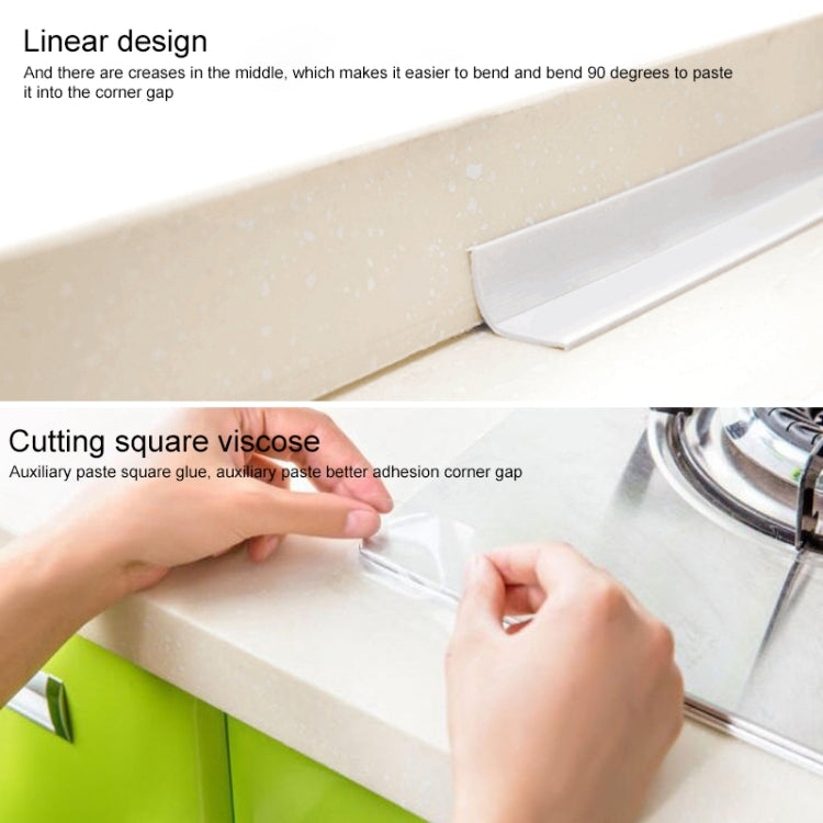 Durable PVC Material Waterproof Mold Proof Adhesive Tape  Kitchen Bathroom Wall Sealing Tape, Width:2.2cm x 3.2m(White) - free shipping - PMC TechLife - Order now!