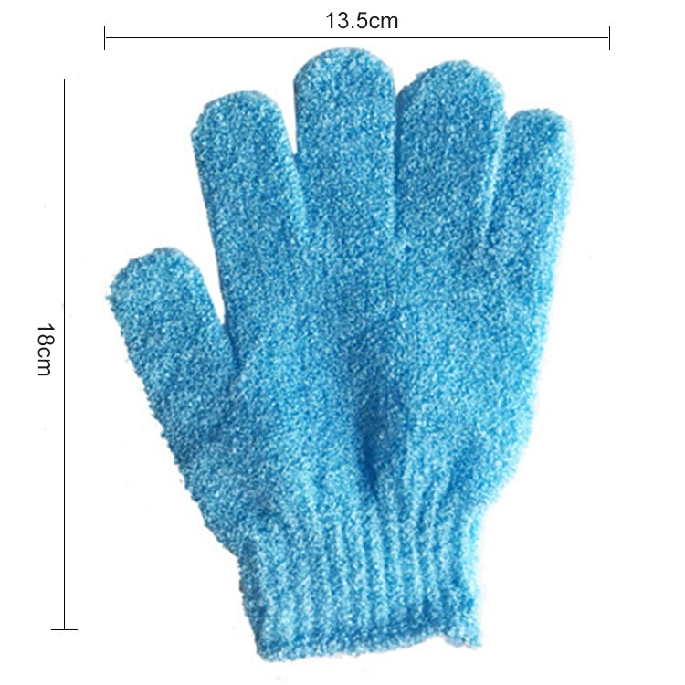 5 PCS Shower Bath Gloves Exfoliating Spa Massage Scrub Body Glove(Blue) - Bath Brushes & Sponges by PMC TechLife | Online Shopping South Africa | PMC TechLife