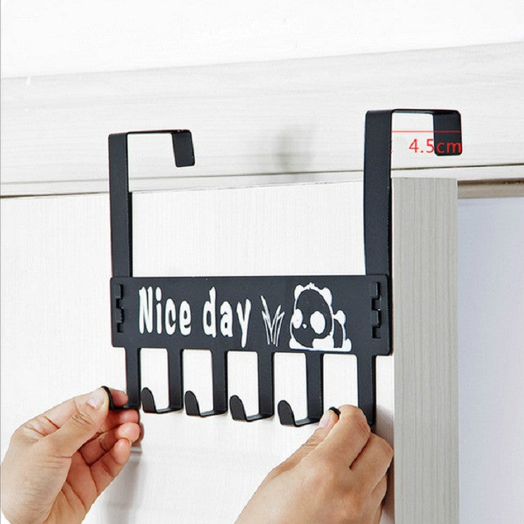 Hook Door Back Coat Hanger Cartoon Wall-mounted Door Hanger(Black) - free shipping - PMC TechLife - Order now!