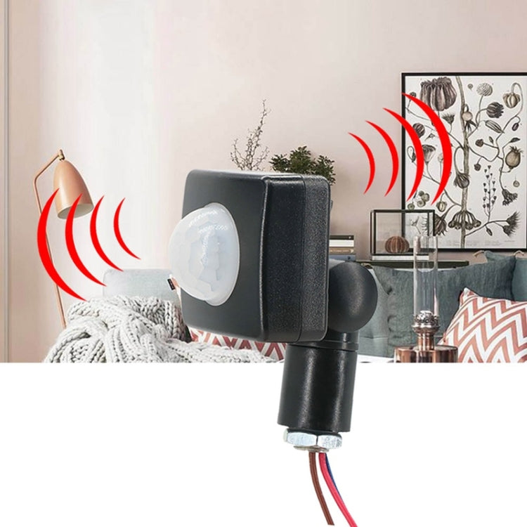 Automatic Security PIR Infrared Motion Sensor Detector Wall Spotlights Switch, Size:10mm(Black) - Sensor LED Lights by PMC TechLife | Online Shopping South Africa | PMC TechLife