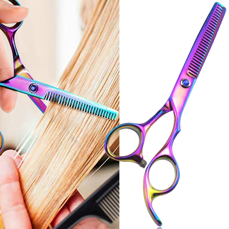 Professional Hair Cutting Scissor Hairdressing Kit Thinning Scissors Barber(Coloful Thinning���SXLC-603T)) - Hair Trimmer by PMC TechLife | Online Shopping South Africa | PMC TechLife