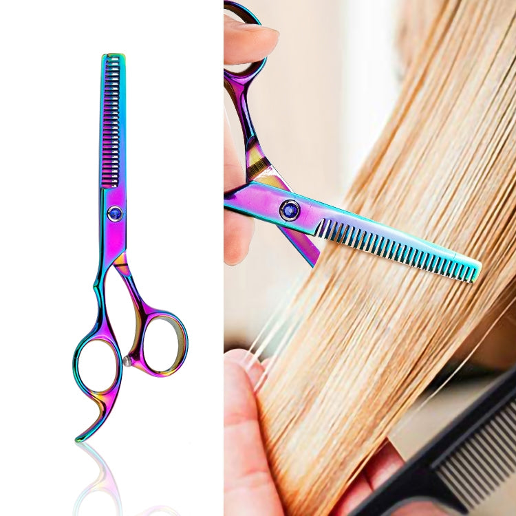 Professional Hair Cutting Scissor Hairdressing Kit Thinning Scissors Barber(Purple Thinning���SXLC-601T)) - Hair Trimmer by PMC TechLife | Online Shopping South Africa | PMC TechLife