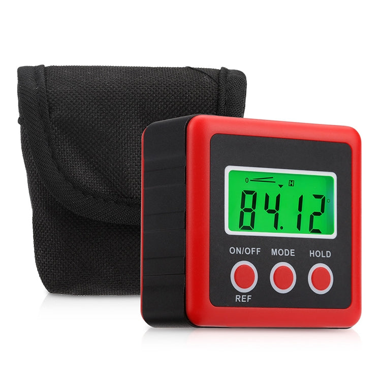 3 Button Mini Precision Magnetic Digital Tilt Box / Tilt Meter / Inclinometer(Red) - Measuring Tools by PMC TechLife | Online Shopping South Africa | PMC TechLife