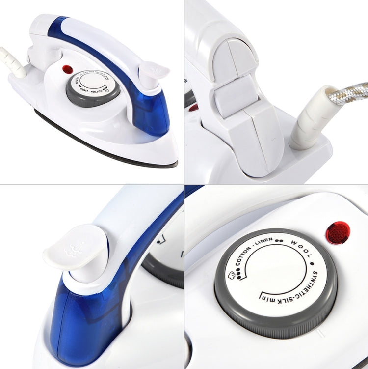 Mini Portable Foldable Electric Steam Iron For Clothes With 3 Gears Teflon Baseplate Handheld Flatiron for Home Travelling - Garment Steamer by PMC TechLife | Online Shopping South Africa | PMC TechLife