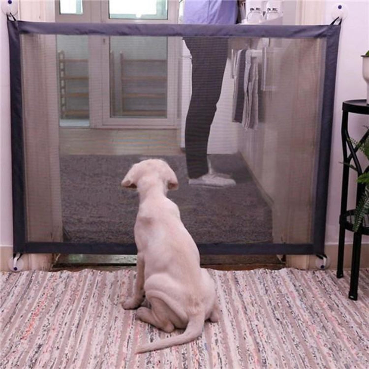 Dog Pet Fences Portable Folding Safe Protection Safety Door Magic Gate For Dogs Cat Pet, Size:180cm x72cm(Black) - free shipping - PMC TechLife - Order now!