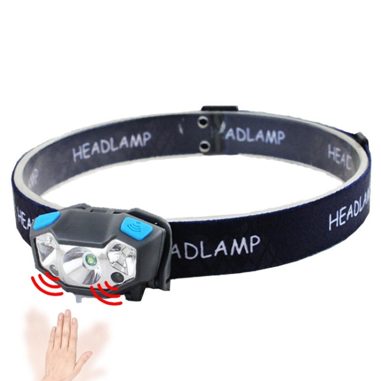 Usb Rechargeable Waterproof Sensor Headlight Outdoor Fishing Light(Black) - free shipping - PMC TechLife - Order now!