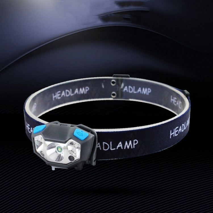 Usb Rechargeable Waterproof Sensor Headlight Outdoor Fishing Light(Black) - free shipping - PMC TechLife - Order now!