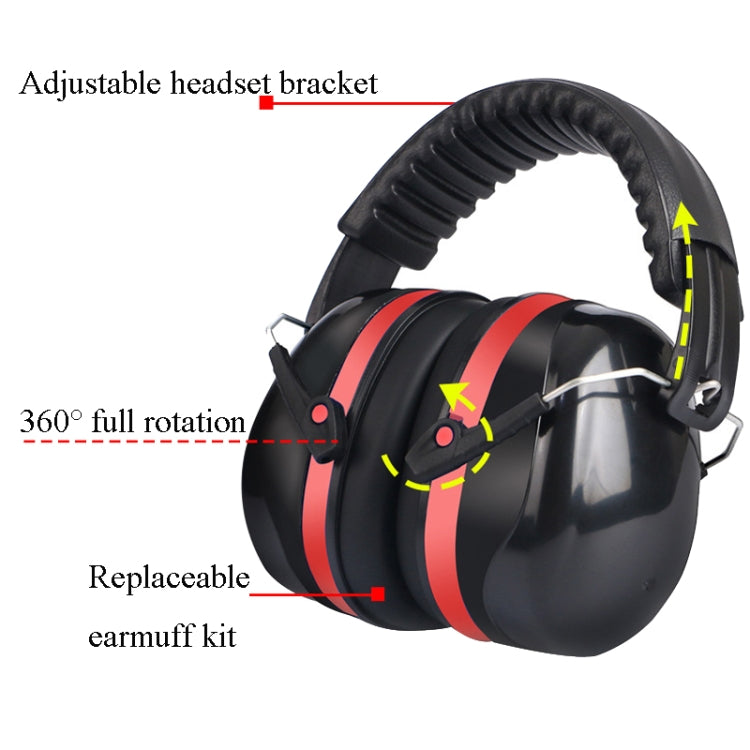 Soundproof Earmuffs Noise-Proof Sleep Earmuffs Industrial Protective Earmuffs Ear Caps(Blue Black) - Earmuff & Pad by PMC TechLife | Online Shopping South Africa | PMC TechLife