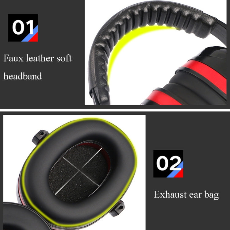 Soundproof Earmuffs Noise-Proof Sleep Earmuffs Industrial Protective Earmuffs Ear Caps(Blue Black) - Earmuff & Pad by PMC TechLife | Online Shopping South Africa | PMC TechLife