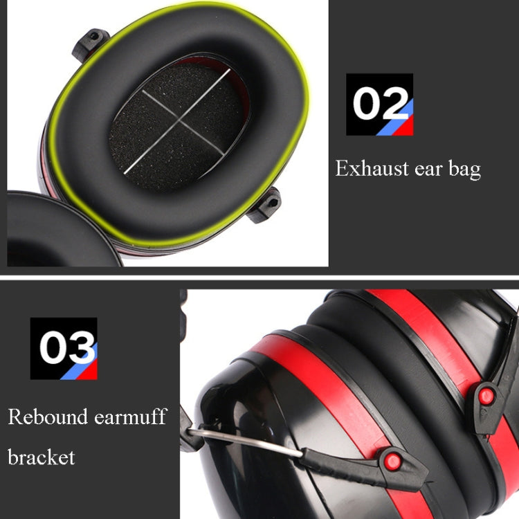 Soundproof Earmuffs Noise-Proof Sleep Earmuffs Industrial Protective Earmuffs Ear Caps(Black) - Earmuff & Pad by PMC TechLife | Online Shopping South Africa | PMC TechLife