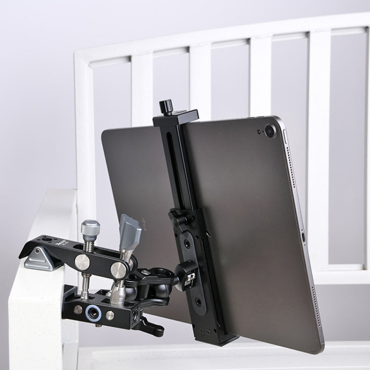 Xiletu Xj15 Live Broadcast Desktop Full Metal Tripod Mount Tablet Pc Phone Clamp With 1/4 Inch Screw Holes & Cold Shoe Base(Silver Grey) - free shipping - PMC TechLife - Order now!
