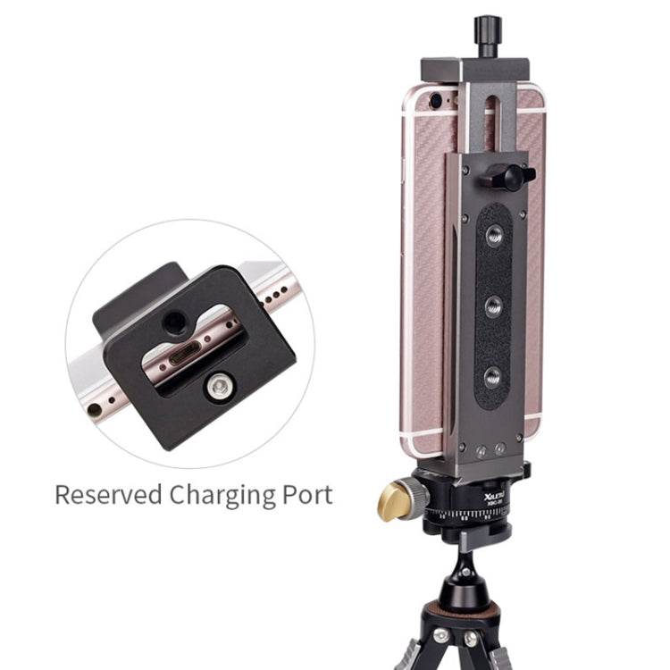 Xiletu Xj15 Live Broadcast Desktop Full Metal Tripod Mount Tablet Pc Phone Clamp With 1/4 Inch Screw Holes & Cold Shoe Base(Black) - free shipping - PMC TechLife - Order now!