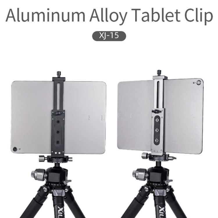 Xiletu Xj15 Live Broadcast Desktop Full Metal Tripod Mount Tablet Pc Phone Clamp With 1/4 Inch Screw Holes & Cold Shoe Base(Black) - free shipping - PMC TechLife - Order now!