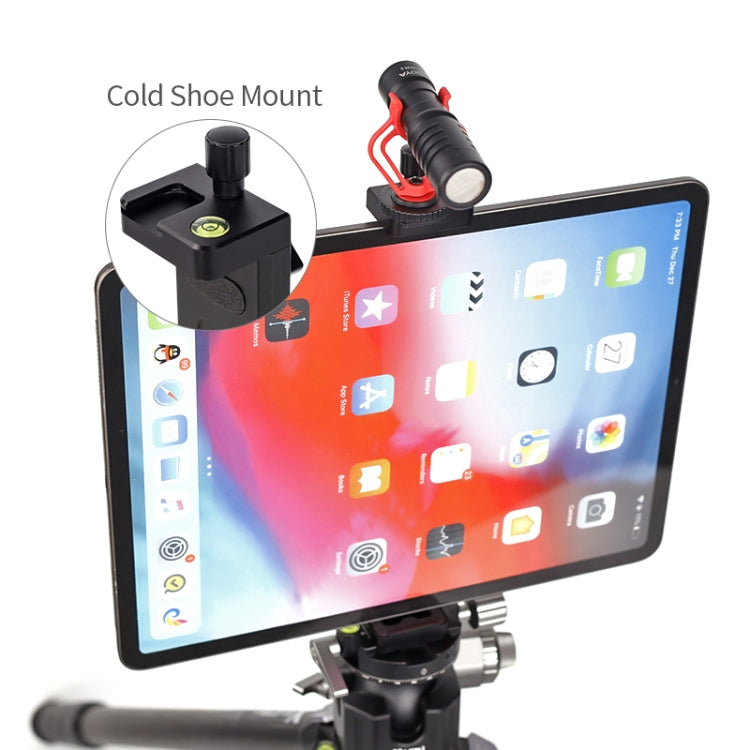 Xiletu Xj15 Live Broadcast Desktop Full Metal Tripod Mount Tablet Pc Phone Clamp With 1/4 Inch Screw Holes & Cold Shoe Base(Black) - free shipping - PMC TechLife - Order now!