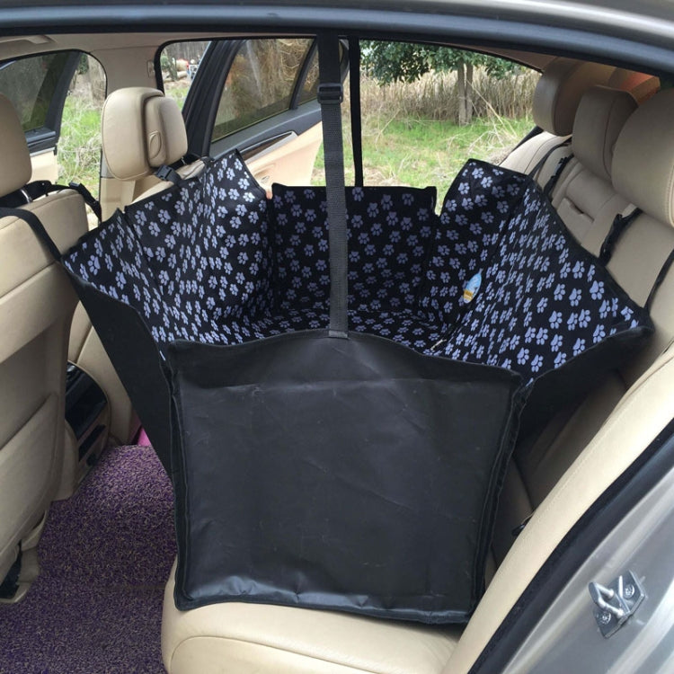 Waterproof Rear Back Pet Dog Car Seat Cover Mats Hammock Protector With Safety Belt, Size:130x150x38cm(Black) - Seat Accessories by PMC TechLife | Online Shopping South Africa | PMC TechLife