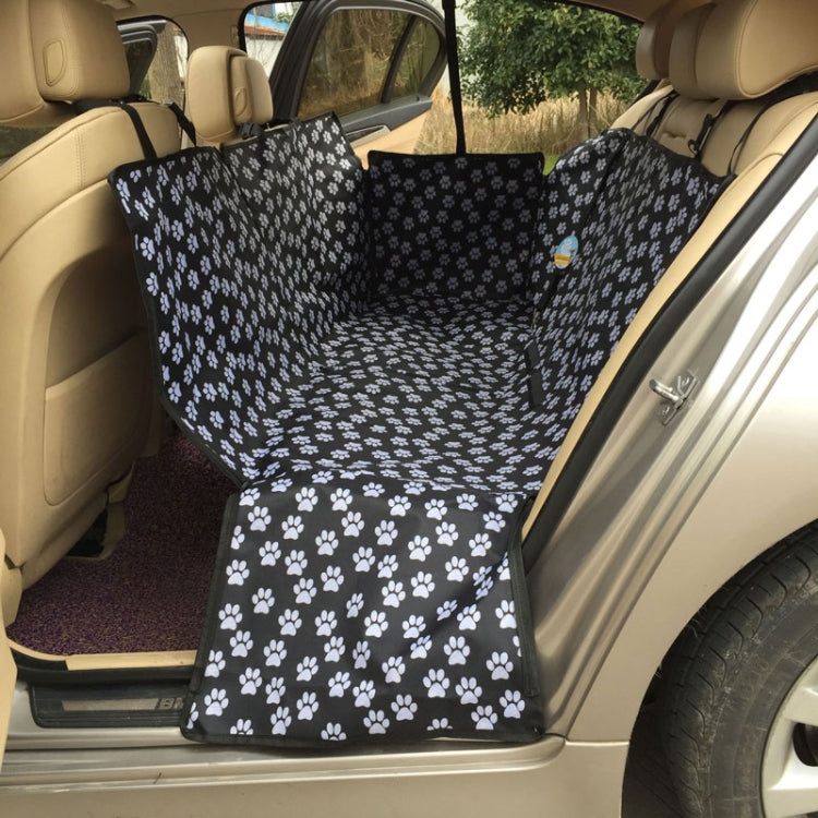 Waterproof Rear Back Pet Dog Car Seat Cover Mats Hammock Protector With Safety Belt, Size:130x150x38cm(Black) - Seat Accessories by PMC TechLife | Online Shopping South Africa | PMC TechLife