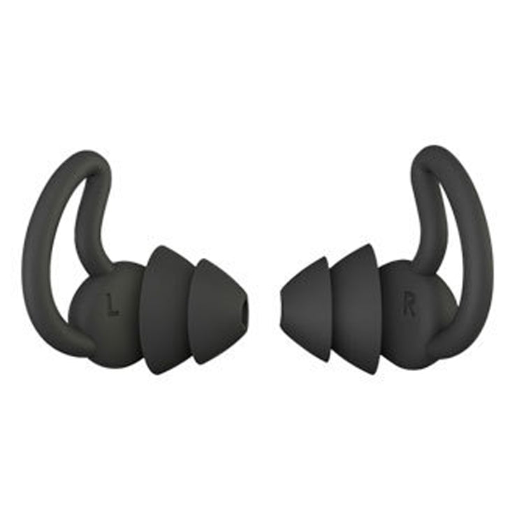 4 PCS / 2 Pair Shark Fin Nnti-falling and Noise-reducing Earplugs Anti-Noise Earplugs For Sleeping Dormitory Noise Cancelling And Noise Prevention Earplugs(Black (2 Layers)) - Earmuff & Pad by PMC TechLife | Online Shopping South Africa | PMC TechLife