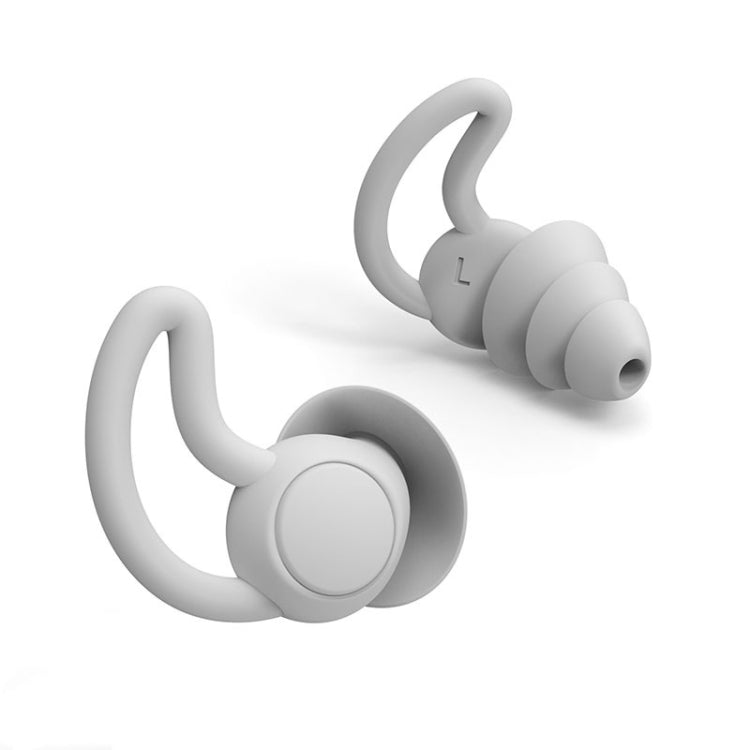 4 PCS / 2 Pair Shark Fin Nnti-falling and Noise-reducing Earplugs Anti-Noise Earplugs For Sleeping Dormitory Noise Cancelling And Noise Prevention Earplugs(Gray (3 Layers)) - Earmuff & Pad by PMC TechLife | Online Shopping South Africa | PMC TechLife