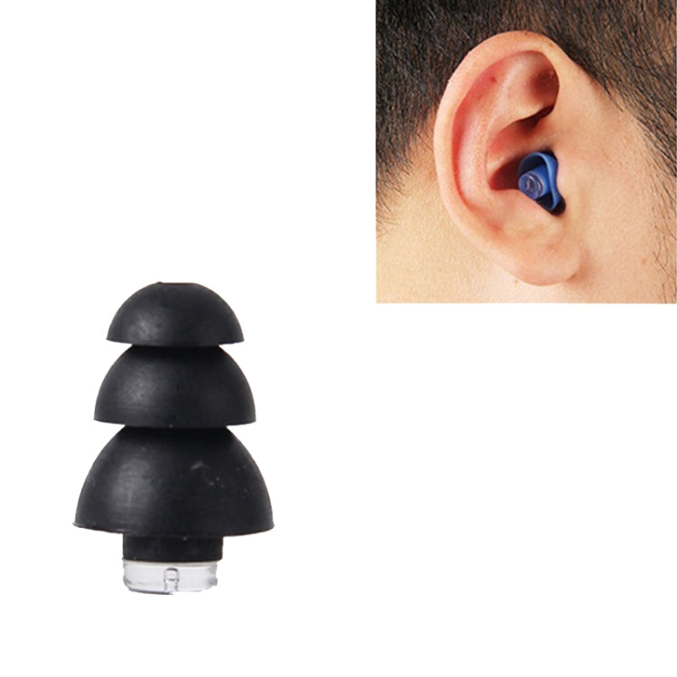 Anti-Noise Sleep Earplugs Silicone Soundproof Earplugs Industrial Noise Cancelling Silent Earplugs(Black) - Earmuff & Pad by PMC TechLife | Online Shopping South Africa | PMC TechLife