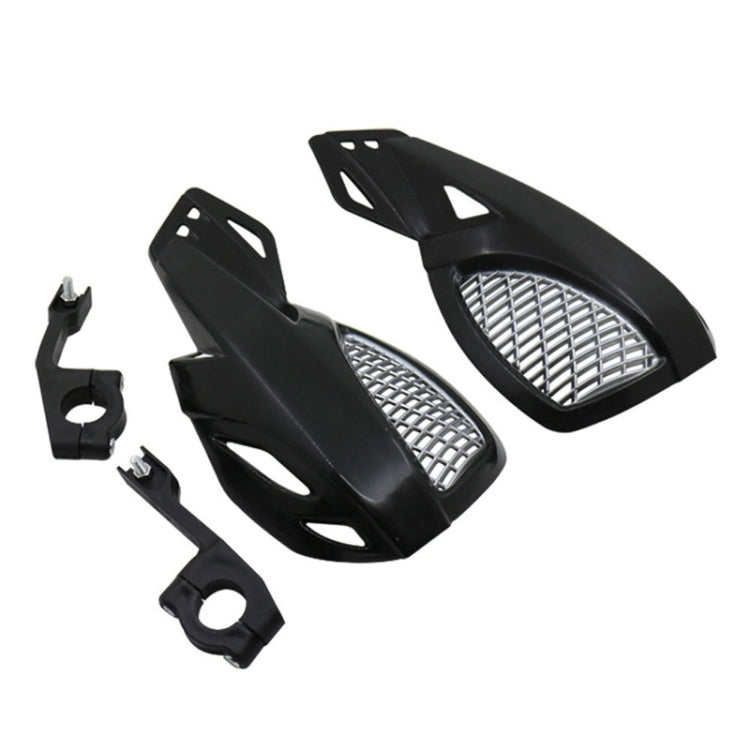 24CM Motorcycle Handguard Hand Guard Protector for Kawasaki Suzuki Honda Yamaha Moto Dirt Bike ATVS With Mount Kit(Black) - Grips by PMC TechLife | Online Shopping South Africa | PMC TechLife