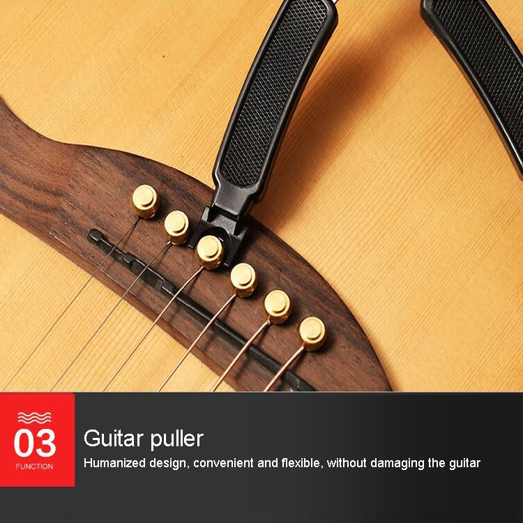 Guitar String Changing Tool Set String Trimmer Winding String Winding Three-in-one Clamp Guitar Accessories(Black Wihout Paper Jam) - Stringed Instruments by PMC TechLife | Online Shopping South Africa | PMC TechLife