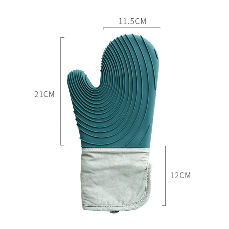 Thickened Silicone Gloves Household Microwave Oven Anti-Scald Insulation Glove(Lake Blue) - Insulation by PMC TechLife | Online Shopping South Africa | PMC TechLife