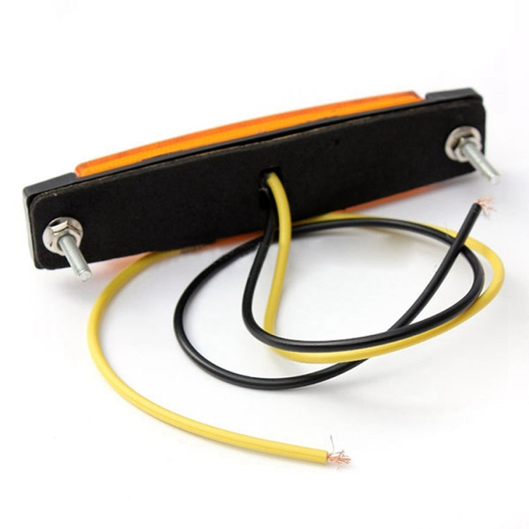 4 PCS 12V 6 SMD Auto Car Bus Truck Wagons External Side Marker Lights LED Trailer Indicator Light Rear Side Lamp(Amber) - Clearance Lights by PMC TechLife | Online Shopping South Africa | PMC TechLife