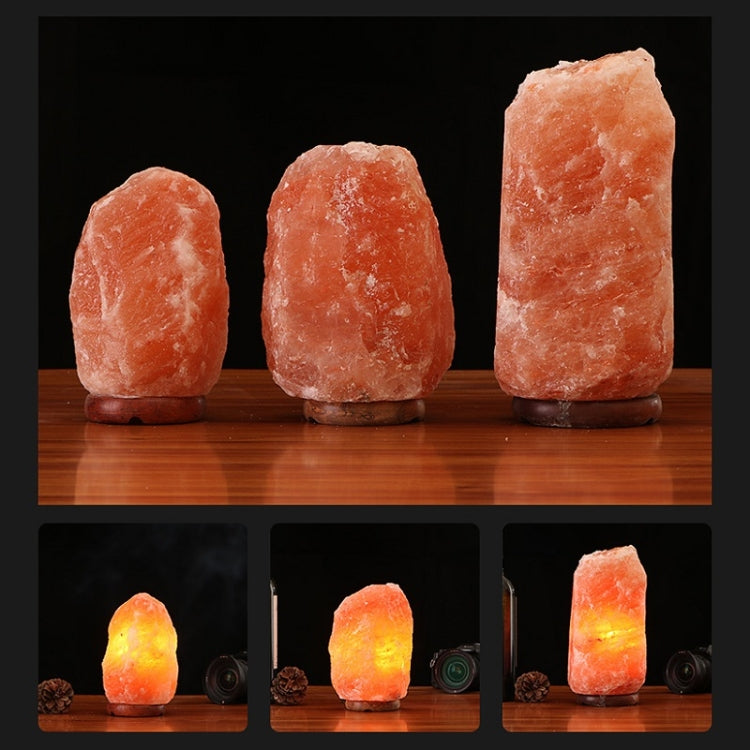 USB Power Himalayan Crystal Rock Salt Desk Lamp Night Light With Wood Base & E14 Bulb & Switch, Size:2-3kg(Colorful Light) - Night Lights by PMC TechLife | Online Shopping South Africa | PMC TechLife