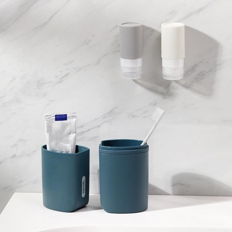 Portable Toothbrush Cups for Business Trips with Lid Creative Mouthwash Cup, Style:Without Sub-bottle(Dark Blue) - Storage Boxes by PMC TechLife | Online Shopping South Africa | PMC TechLife