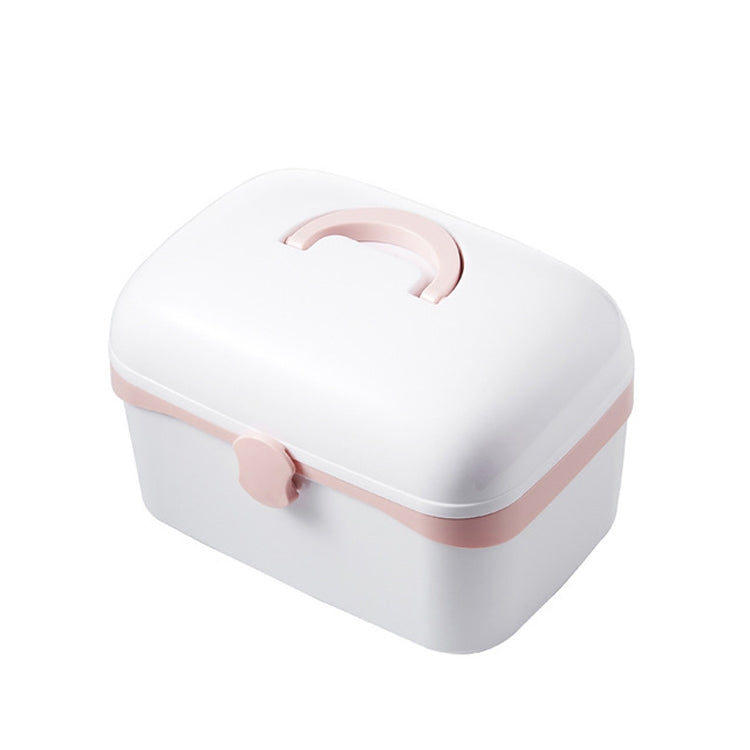 Multifunctional Dustproof Jewelry Cosmetic Plastic Box Household Portable Medicine Box Case, Size:S 24x16.5x14cm(White) - free shipping - PMC TechLife - Order now!