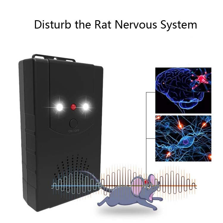 Ultrasonic Car Repeller Car Engine Compartment Electronic Repeller Micro-Light Wave Insect Repellent, Specification: Universal (Black) - free shipping - PMC TechLife - Order now!