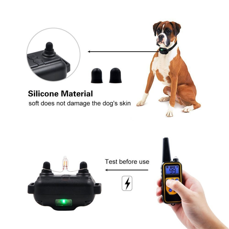 Bark Stopper Dog Training Device Dog Collar with Electric Shock Vibration Warning(EU Plug) - free shipping - PMC TechLife - Order now!
