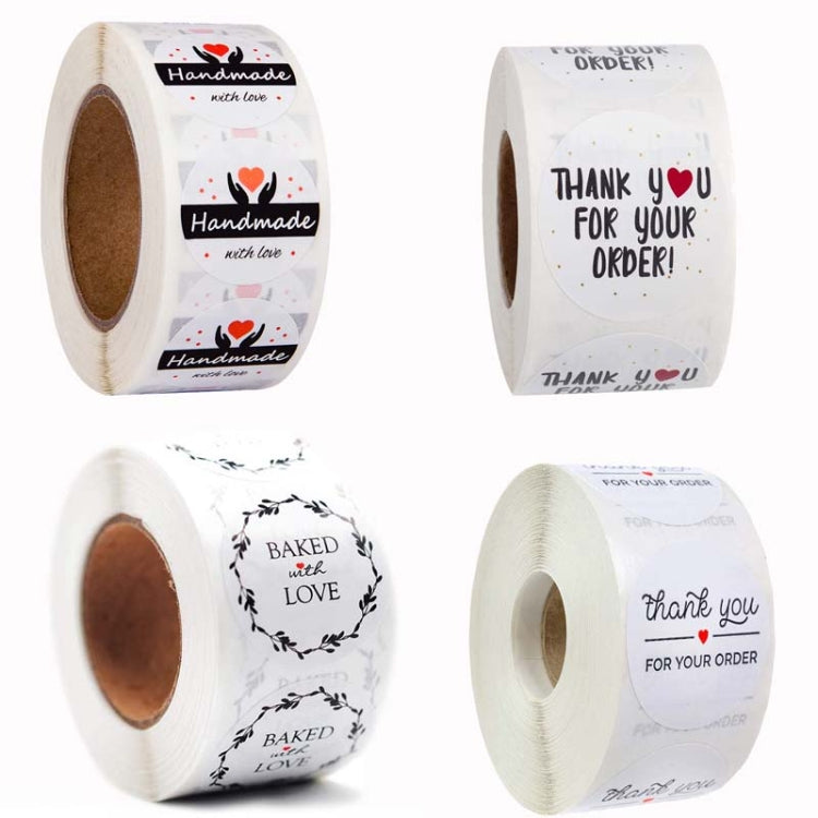Roll Seal Stickers Thank You  Stickers  Wedding Decoration Stickers Label, Size: 2.5cm/1inch(A-11) - Sticker & Tags by PMC TechLife | Online Shopping South Africa | PMC TechLife
