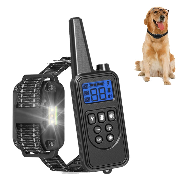 Bark Stopper Pet Supplies Collar Remote Control Collar Dog Training Device, Style:880-1 Black - Training Aids by PMC TechLife | Online Shopping South Africa | PMC TechLife | Buy Now Pay Later Mobicred