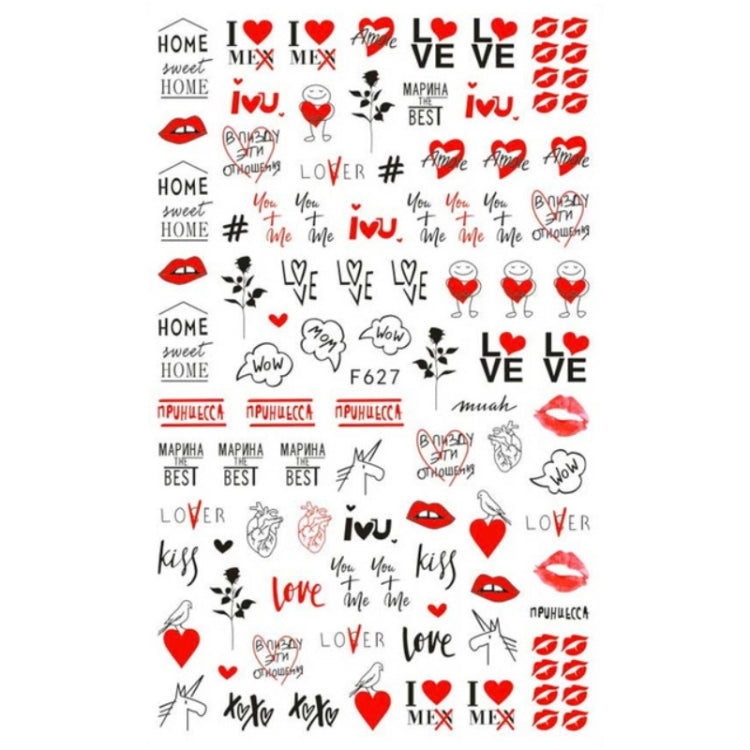 10pcs 3D Adhesive Butterfly Retro Rose Color Nail Art Sticker(F-627) - free shipping - PMC TechLife - Order now!