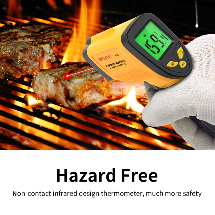BSIDE H1 550 Degree Celsius Infrared Thermometer Handheld Non-Contact Thermometer - Thermostat & Thermometer by BSIDE | Online Shopping South Africa | PMC TechLife | Buy Now Pay Later Mobicred