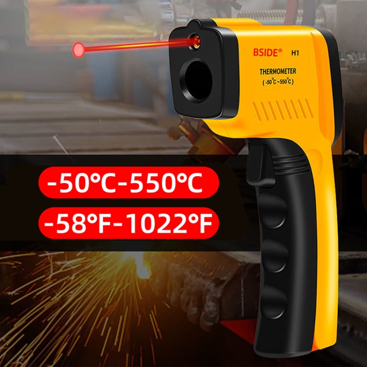 BSIDE H1 550 Degree Celsius Infrared Thermometer Handheld Non-Contact Thermometer - Thermostat & Thermometer by BSIDE | Online Shopping South Africa | PMC TechLife | Buy Now Pay Later Mobicred