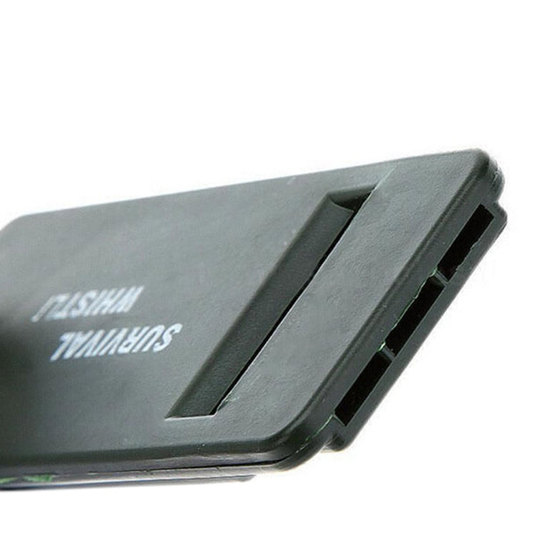 10 PCS Outdoor Portable Multi-audio Survival Whistle(Army Green) - Emergency Tools by PMC TechLife | Online Shopping South Africa | PMC TechLife