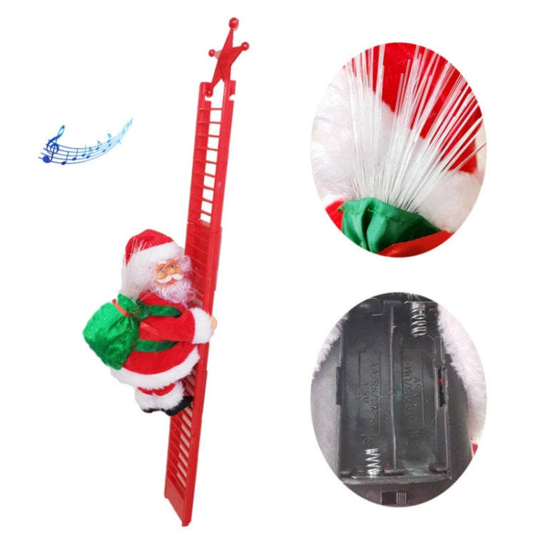 Electric Santa Claus Toy Christmas Children Gift Decoration, Specification: Red Ladder - Ornaments by PMC TechLife | Online Shopping South Africa | PMC TechLife