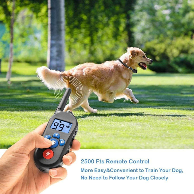 800m Remote Control Electric Shock Bark Stopper Vibration Warning Pet Supplies Electronic Waterproof Collar Dog Training Device, Style:556-2(UK Plug) - Training Aids by PMC TechLife | Online Shopping South Africa | PMC TechLife | Buy Now Pay Later Mobicred