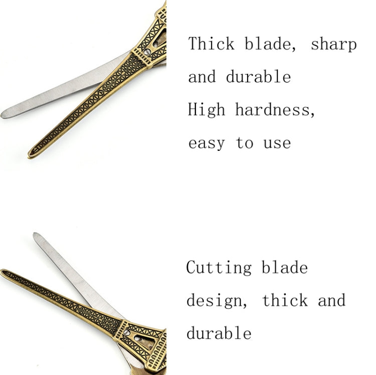 Stainless Steel Eiffel Tower Scissors Handmade Thread Tea Bag Scissors(Rose Gold) - free shipping - PMC TechLife - Order now!